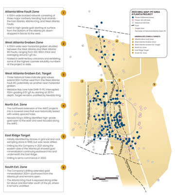 Figure 1. Atlanta Gold Mine Project target area map (CNW Group/Nevada King Gold Corp.)