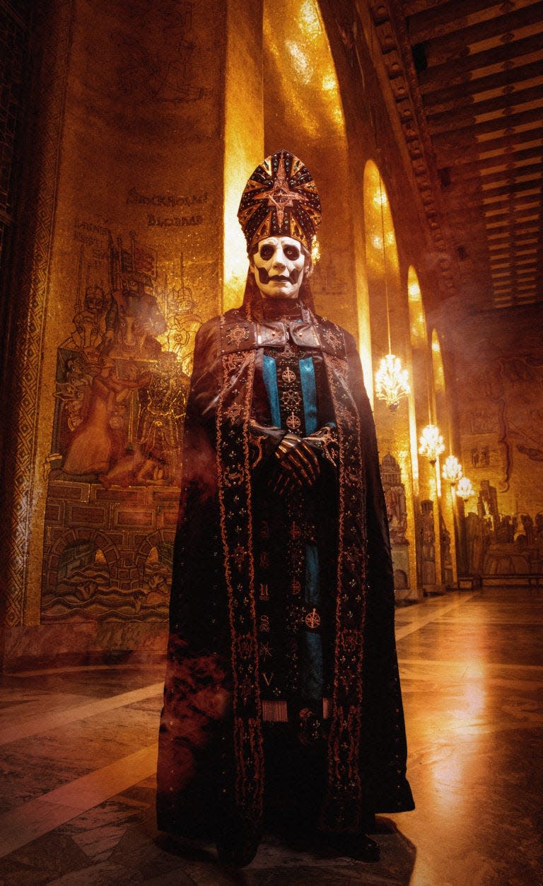 Ghost, pictured here, will play MidFlorida Credit Union Amphitheatre on Aug. 31.