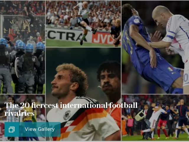 The 20 fiercest international football rivalries