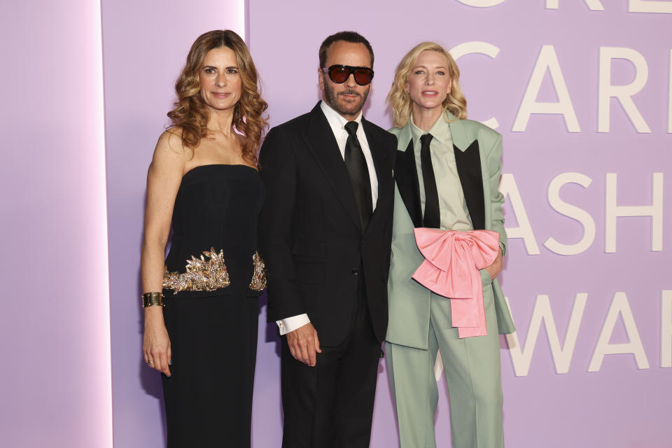 Livia Firth, Tom Ford and Cate Blanchett