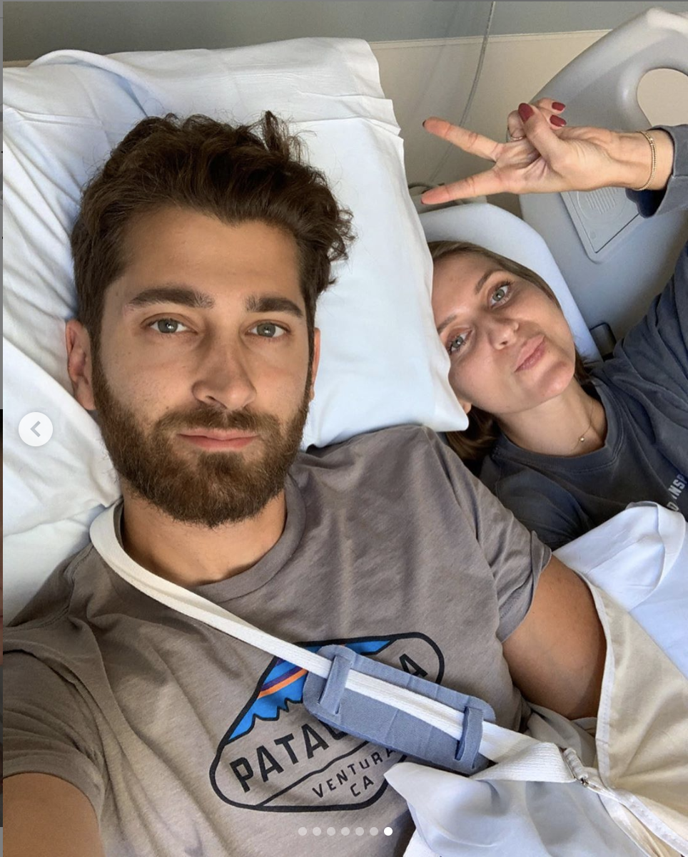 Rebecca Broxterman, a friend of Kevin Hart and passenger in the September 1 car crash, says she and friend Jared Black are on the mend. (Screenshot: Instagram/Rebecca Broxterman)