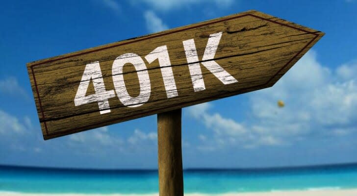 Wooden 401K Sign