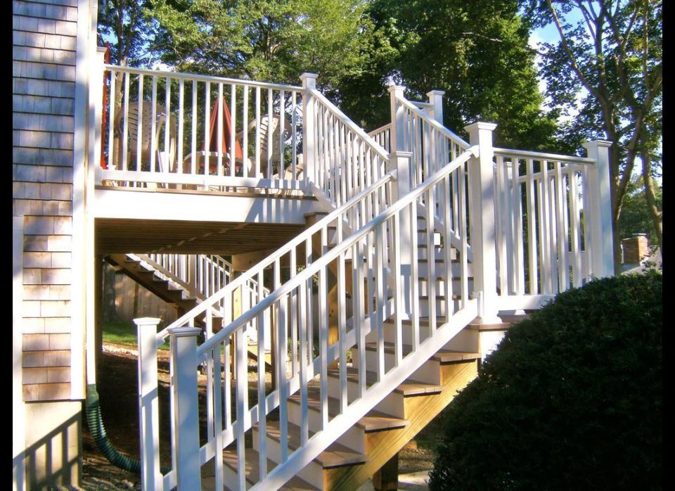 Strengthening your deck railing is easier than you think. Just add <a href="http://www.familyhandyman.com/DIY-Projects/Outdoor-Projects/Decks/Deck-Repair/deck-railing-repair" target="_hplink">2-by blocking</a> underneath the rail to firm up any joints. Secure the blocking with 3-inch screws. For the step-by-step, vist <a href="http://www.familyhandyman.com/DIY-Projects/Outdoor-Projects/Decks/Deck-Repair/deck-railing-repair" target="_hplink">The Family Handyman</a>.     Flickr photo by <a href="http://www.flickr.com/photos/patriotweb/3585941336/in/photostream/" target="_hplink">patriotweb</a>