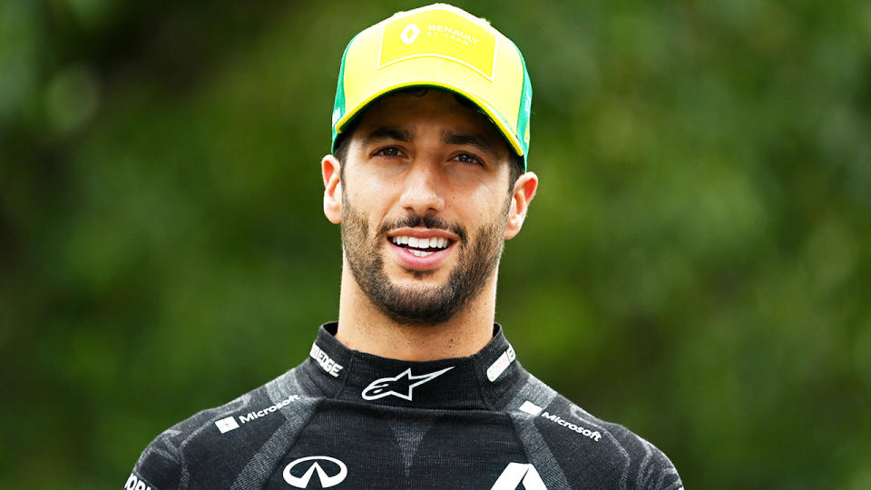 Renault Formula 1 driver Daniel Ricciardo is pictured.