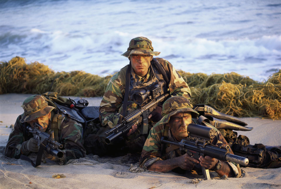 Entrenamiento de un equipo de US Navy SEALs. Getty Images