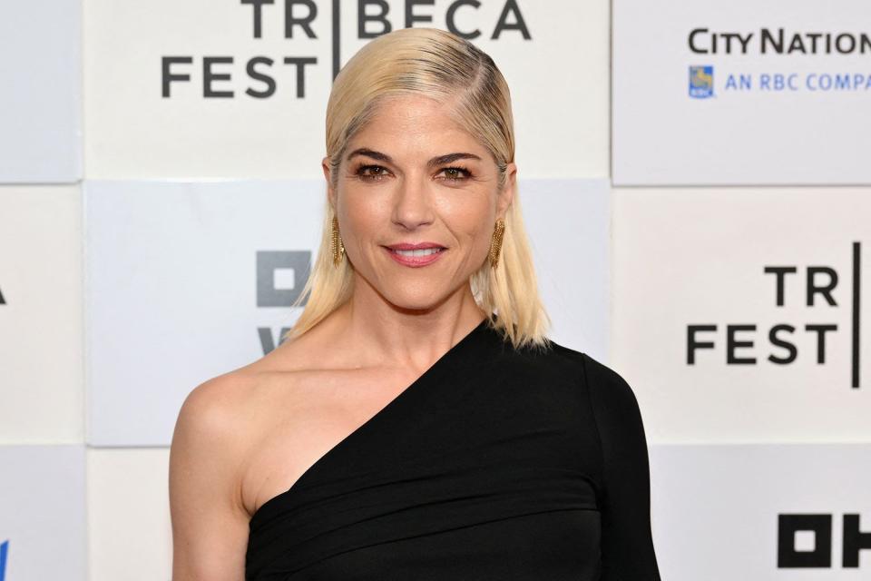 <p>ANGELA WEISS/getty</p> Selma Blair attends the premiere of 