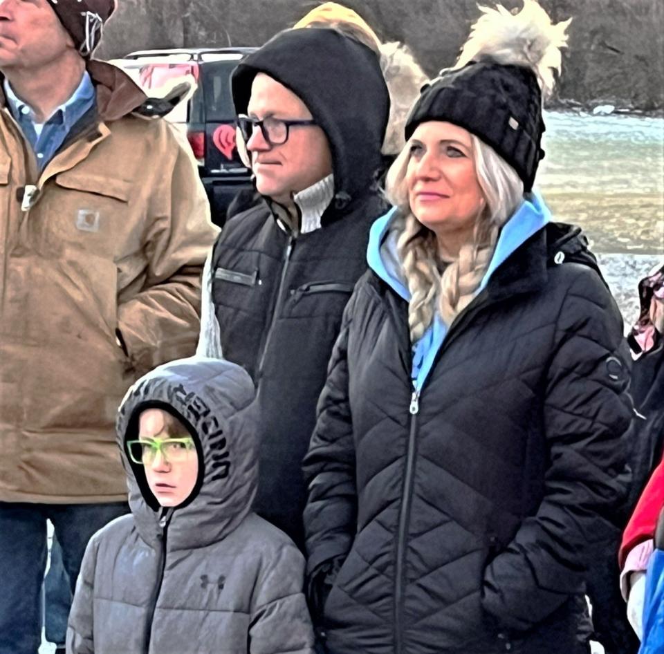 Amy Evers Roston, daughter of Marion County radio icon Charlie Evers who created Buckeye Chuck, has attended the annual Groundhog Day celebration from the time she was a young child. She brought her own family out to the celebration again this year.