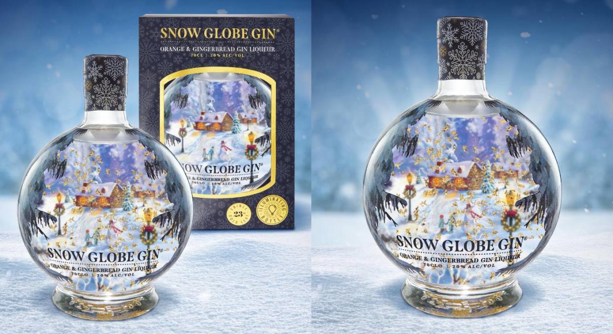 This snow globe gin is the perfect Christmas present. (Harvey Nichols)