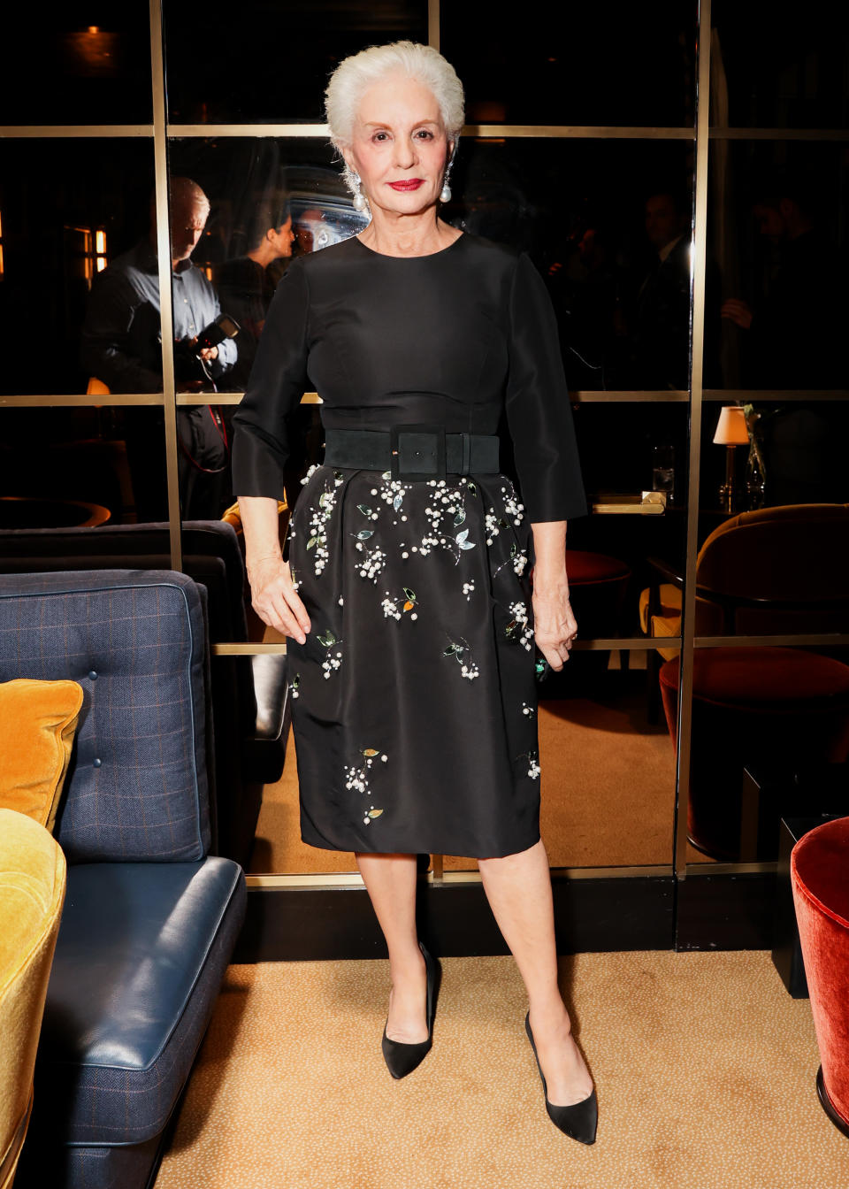 Carolina Herrera at the Glasswing cocktail. - Credit: Image Courtesy of Yvonne Tnt/BFA.com