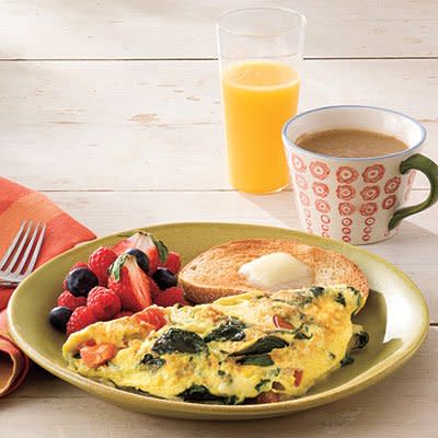 In 3 easy steps you can have perfect omelets like this Spinach-and-Cheese Omelet.