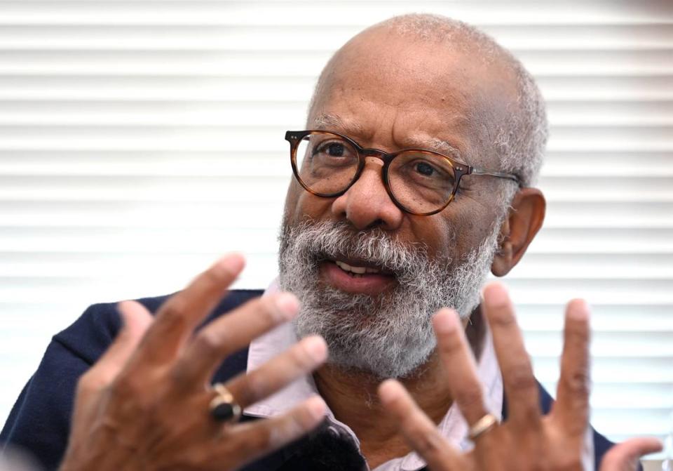 James Coleman on Thursday, March 23, 2023. Coleman is a Duke Law professor who graduated from Second Ward School in 1965.