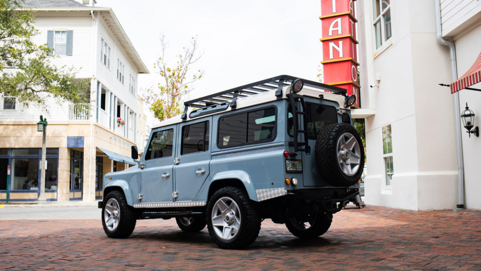 E.C.D. Automotive Design's Project Britton, an all-electric Defender 110 restomod.