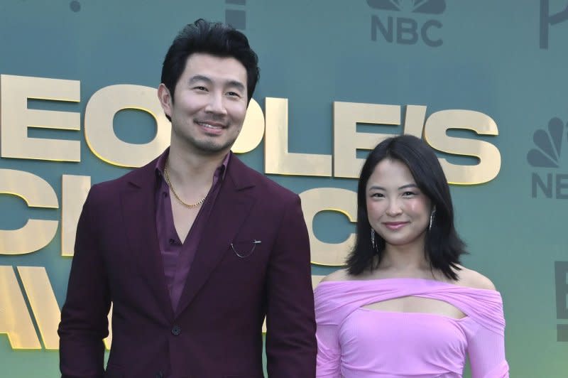 Simu Liu (L) and Allison Hsu attend the People's Choice Awards on Sunday. Photo by Jim Ruymen/UPI