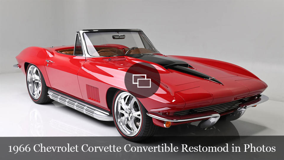 A 1966 Chevrolet Corvette convertible restomod.