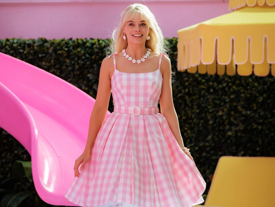 Margot Robbie as Barbie in "Barbie."