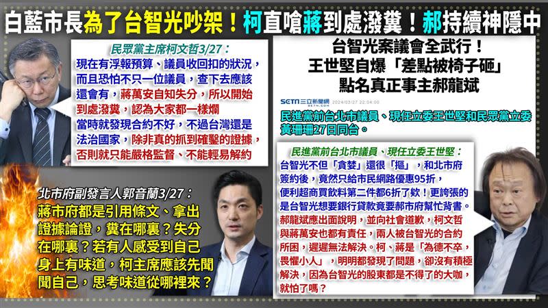 為台智光議會打起來？王世堅自爆「差點被椅子砸」（圖／94要客訴）