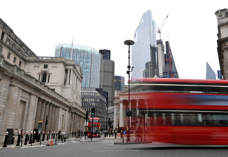 FILE PHOTO: Bank of England (BoE) building seen in London