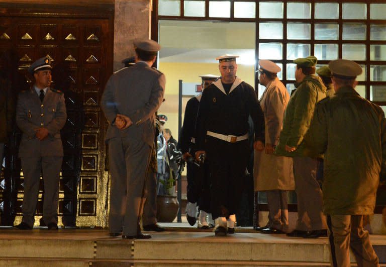 The court in Rabat on February 17, 2013, where 24 Sahrawis have been jailed killing members of Moroccan security forces. The military court handed down prison sentences, including life terms, to the group of Sahrawis accused of killing members of the security forces in the Western Sahara in 2010