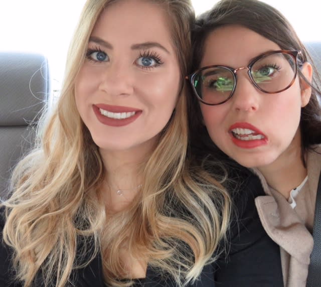 Julia Hernandez suffered a severe stroke that left half of her face paralyzed, and her twin sister, Sophia, and a surgeon are helping her to regain her smile. (Photo: Courtesy of Julia Hernandez)