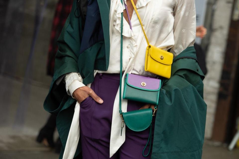 Cross body bags by Coach at New York Fashion Week in February. - Credit: WWD/Andrew Morales
