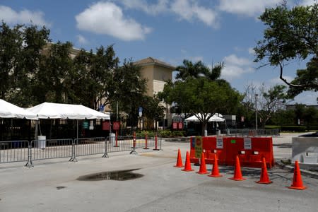 A general view of ICE facilities as communities brace for a reported wave of ICE deportation raids in Miami