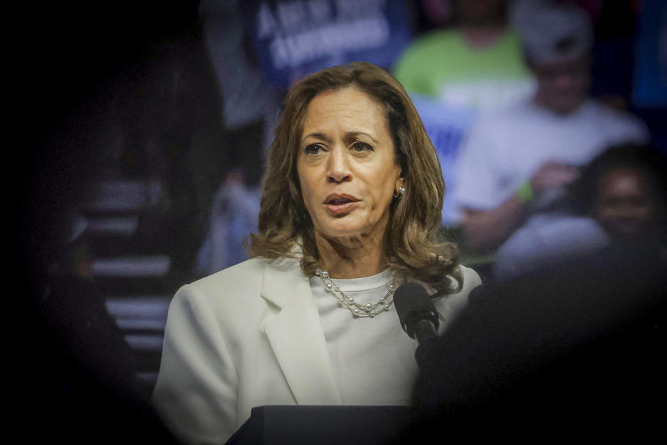 Kamala Harris. (Christian Monterrosa / AFP via Getty Images)