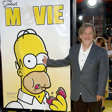 Matt Groening at the Los Angeles premiere of 20th Century Fox's The Simpsons Movie