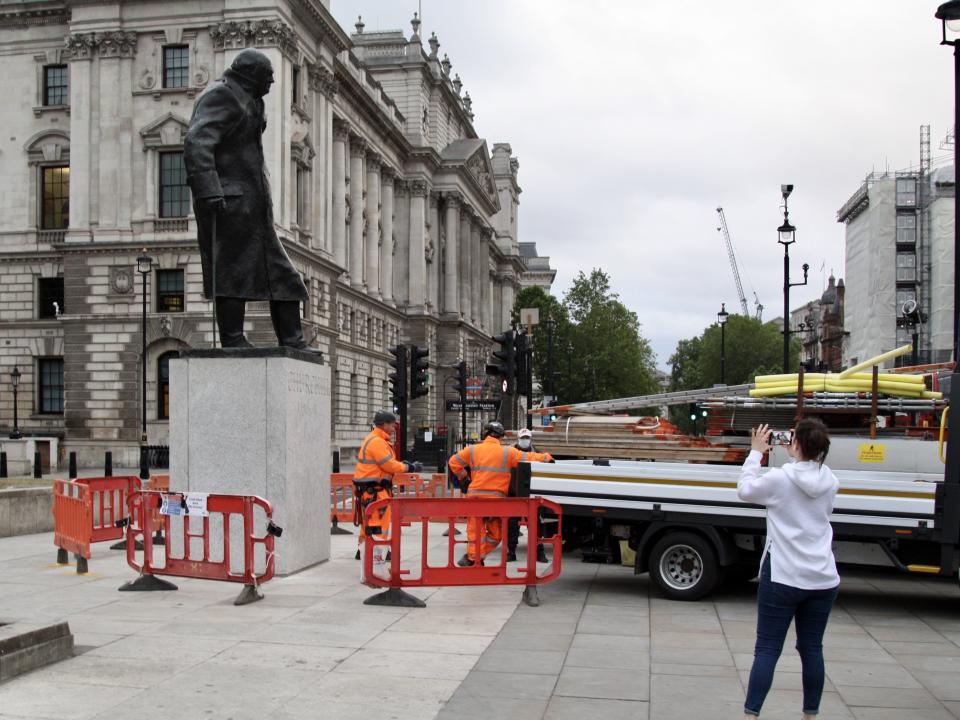 winston churchill statue