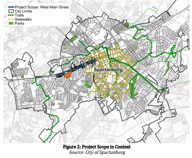 The West Main Street Strategic Growth Corridor project has received a $4.5 million earmark in this year's state budget.