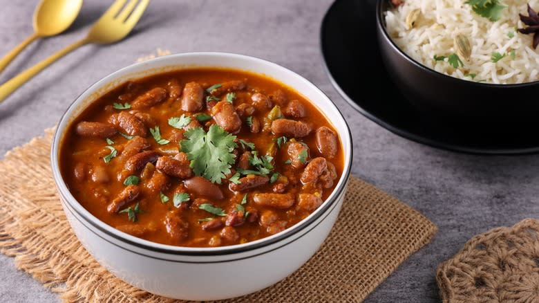curry made with kidney beans