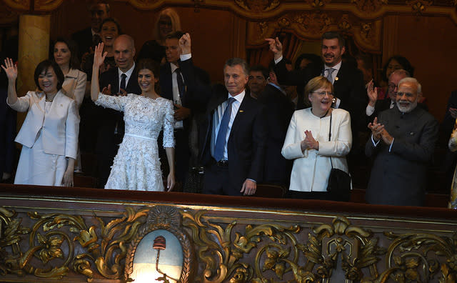 El presidente Mauricio Macri, emocionado. (G20)