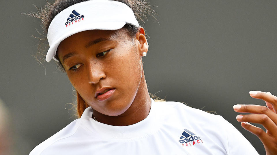 Pictured here, Naomi Osaka at Wimbledon in 2019.