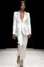 Naomi Campbell walks in Arise Fashion Week in Lagos, Nigeria, on Friday.