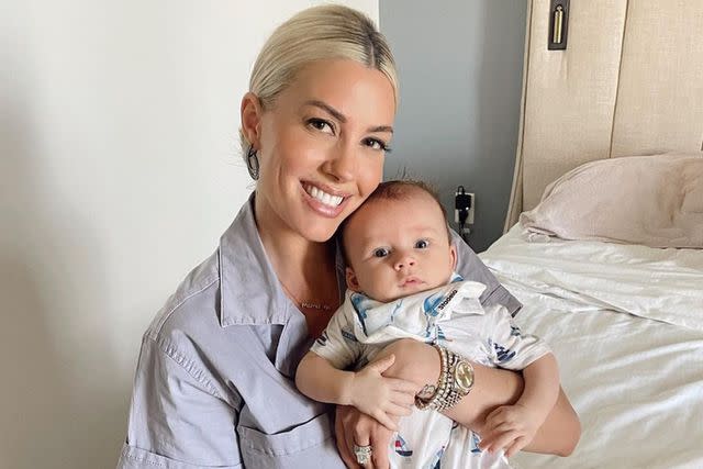 <p>Heather Rae El Moussa Instagram</p> Heather Rae El Moussa (left) and her son Tristan photographed together