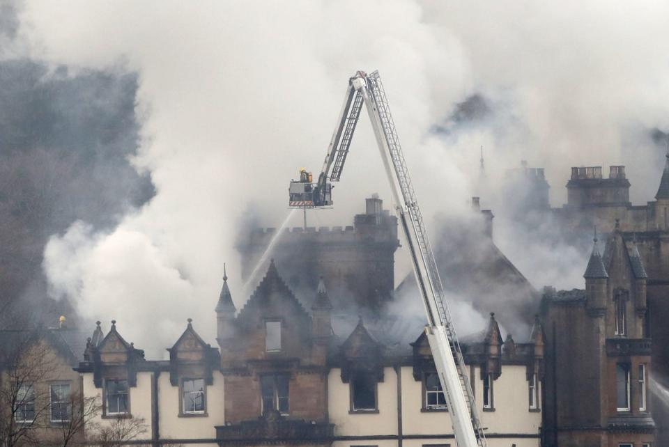 The blaze at the hotel claimed two lives (Andrew Milligan/PA) (PA Archive)