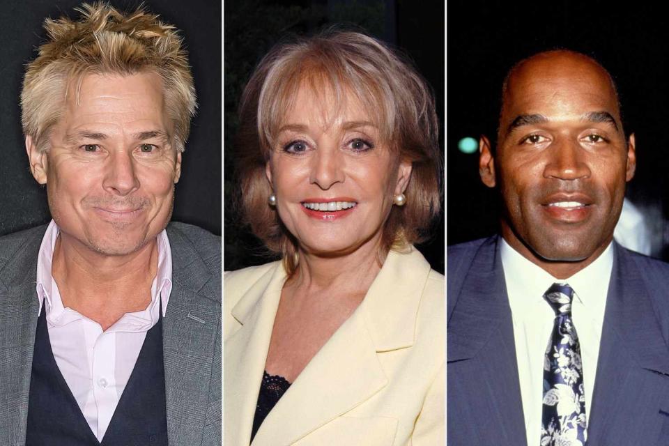 <p>Gilbert Carrasquillo/Getty Images; KMazur/WireImage; Images/Getty Images</p> Kato Kaelin, Barbara Walters, and O.J. Simpson