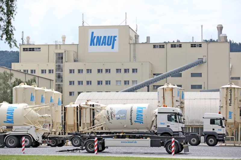 A general view of the factory of the company Knauf Integral KG, which belongs to the Knauf Group. Jan Woitas/dpa-Zentralbild/dpa
