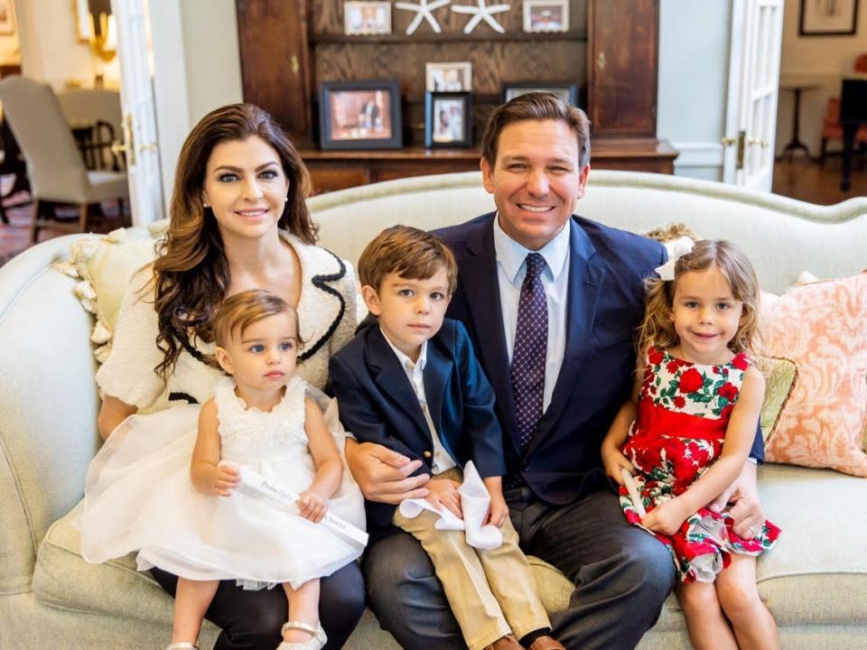 Ron DeSantis and Casey DeSantis with their children