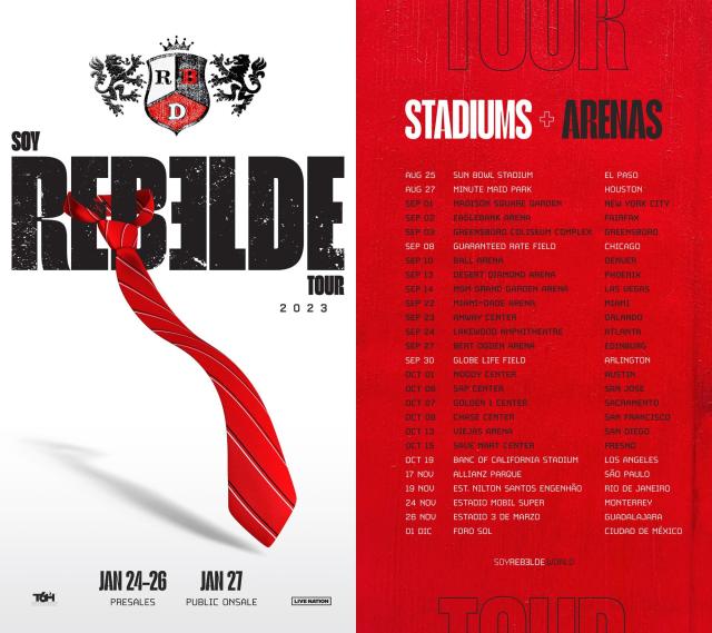 RBD Announces Their Official "Soy Rebelde" Tour Dates