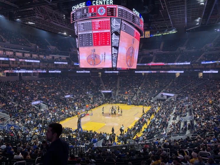 The Clippers play the Golden State Warriors at Chase Center on Tuesday night in San Francisco.