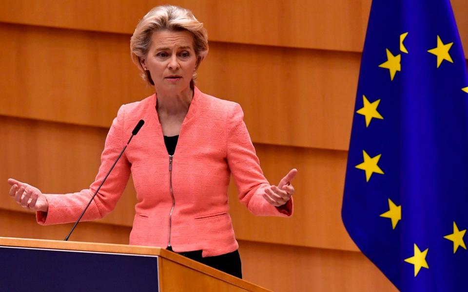 Ursula von der Leyen has called for 'responsibility' - John Thys/ AFP