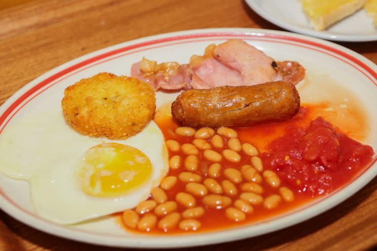 The full English for £1 has gone down a storm with locals (SWNS.com)