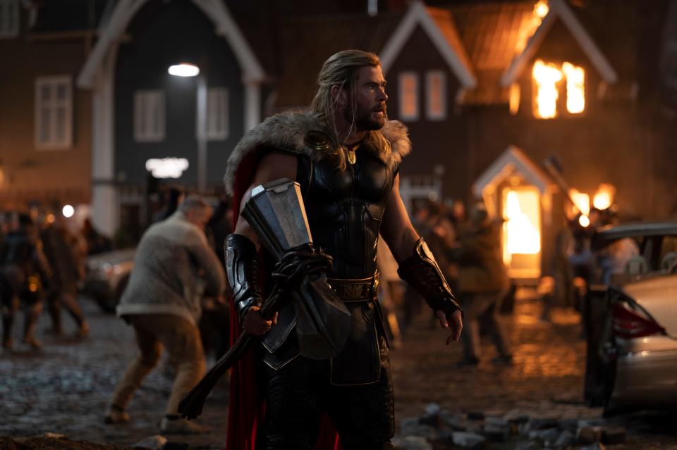Chris Hemsworth returns as Thor in "Thor: Love and Thunder."