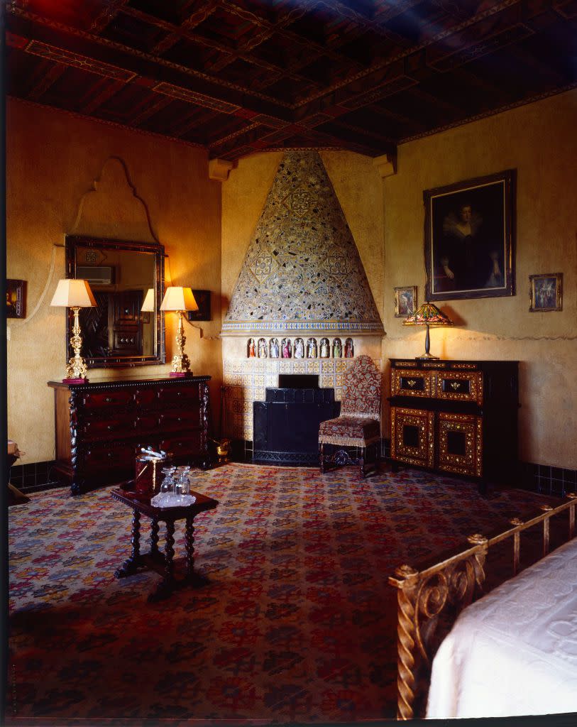 Interior view of the bedroom at 'Mar a Lago'