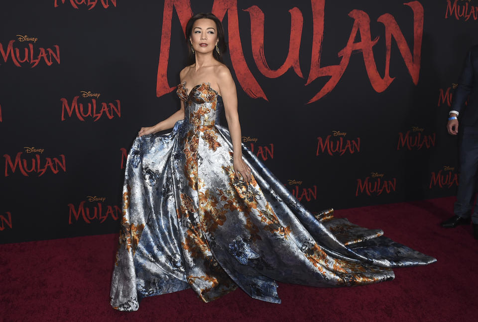 FILE - Ming-Na Wen arrives at the Los Angeles premiere of "Mulan" on March 09, 2020. Wen turns 58 on Nov. 20. (Photo by Jordan Strauss/Invision/AP, File)