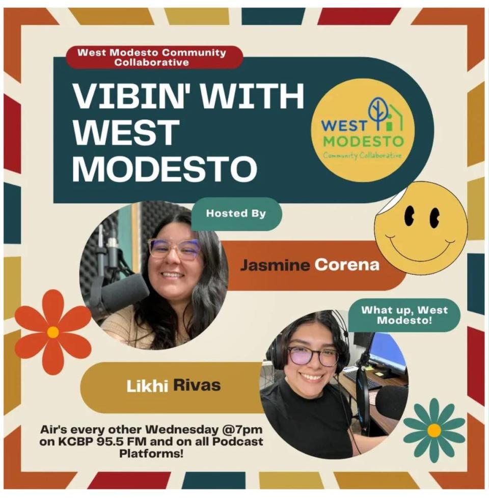 West Modesto Community Collaborative podcast “Vibin’ with West Modesto” is hosted by Jasmine Corena and Likhi Rivas.