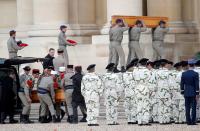 National ceremony in Paris to pay respect to the thirteen French soldiers killed in Mali