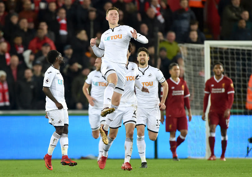 Seb Stafford-Bloor was at the Liberty Stadium to watch Liverpools long unbeaten run ended by Swansea.