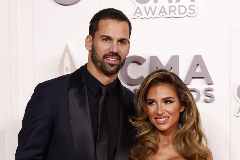 Jessie James Decker (R) is expecting another child with her husband, former football pro Eric Decker. File Photo by John Angelillo/UPI