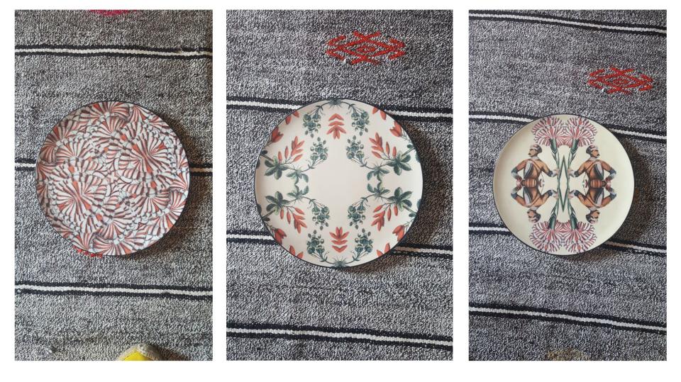 Plates by Les Ottomans and Patch NYC